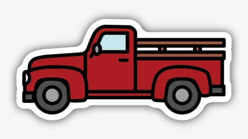 Old Pickup Sticker - Ford F-series, HD Png Download, Free Download