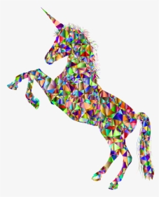 Horse Unicorn Silhouette Computer Icons Legendary Creature - Unicorn Silhouette Rainbow, HD Png Download, Free Download