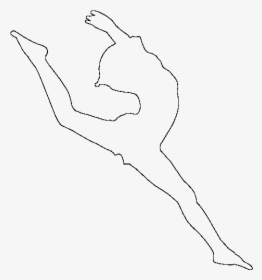 Dancer Outline - Sketch, HD Png Download, Free Download
