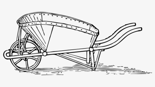 Outline Image Of Pushcart, HD Png Download, Free Download