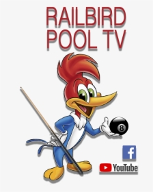 Railbird Pool Tv - Woody Woodpecker Png, Transparent Png, Free Download
