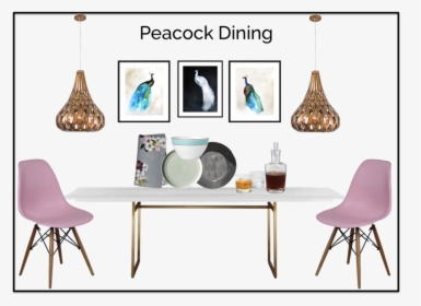 Design Board Peacock Dining - Chair, HD Png Download, Free Download
