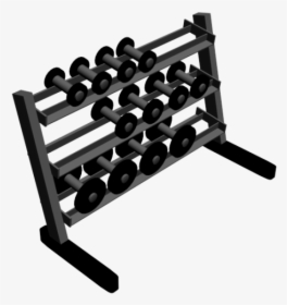 Dumbbell Rack 3d Models - Dumbbells Revit, HD Png Download, Free Download
