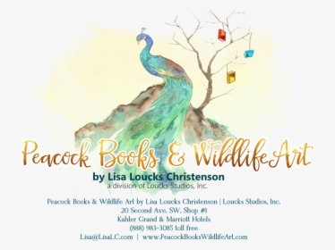 Peacock Books & Wildlife Art Mentioned On Shelf Awareness - Peafowl, HD Png Download, Free Download