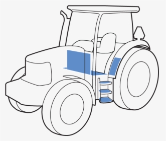 Tractor - Line Art, HD Png Download, Free Download