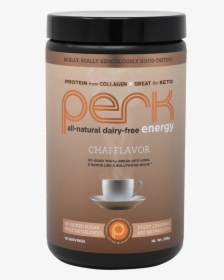 Perk Energy All Natural Dairy Free* Chai Latte "  Class="lazyload - Coffee Substitute, HD Png Download, Free Download