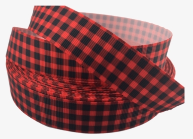 Ribbons [tag] Red Buffalo Plaid Grosgrain Ribbons 7/8″ - Magnifying Glass With Hand Png, Transparent Png, Free Download