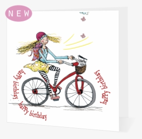 Happy Birthday Girl Cycling - Happy Birthday To A Cyclist, HD Png Download, Free Download