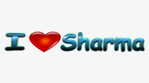 Sharma Love Name Heart Design Png - Meera Name Tag, Transparent Png, Free Download
