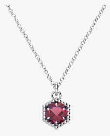 Loie 14k White Gold Rhodalite Garnet Necklace - Laura Preshong Ethical Fine Jewelry, HD Png Download, Free Download