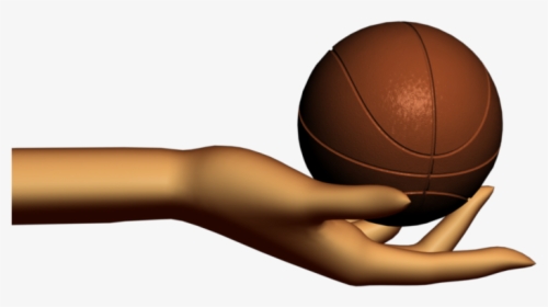 Basketball In Hand Clipart Stock Sports Themed Video - Hand, HD Png Download, Free Download