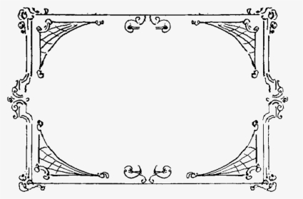 Craft Supply Frame Border Clipart Decorative Scrapbooking - Flourish Swirl Frame, HD Png Download, Free Download