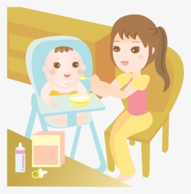 Infant Clipart Baby Indian - Clipart Taking Care Of Baby, HD Png Download, Free Download