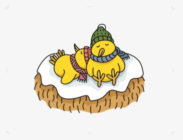 Sleeping Chicks - Chicks Sleeping Clipart, HD Png Download, Free Download