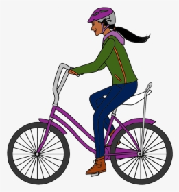 Girl On A Schwinn Color 1 - Kickbike Proper Height Of Handlebar, HD Png Download, Free Download