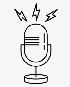 Microphone Outline Png, Transparent Png, Free Download