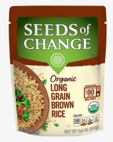 Long Grain Brown Rice - Seeds Of Change, HD Png Download, Free Download