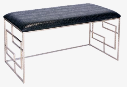 Devon Crocodile Leather Bench, HD Png Download, Free Download