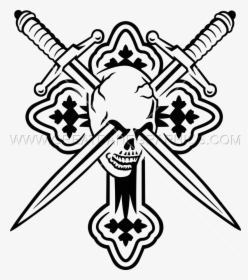 Cross Swords Clipart Picture Transparent Skulls, Cross, - Skull Swords Png, Png Download, Free Download