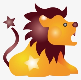 Lion Cartoon Svg Clip Arts - Constelacion Zodiacal Leo Png, Transparent Png, Free Download