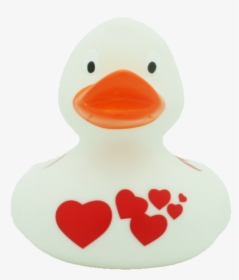 White Duck With Red Hearts - Badeendje Liefde, HD Png Download, Free Download
