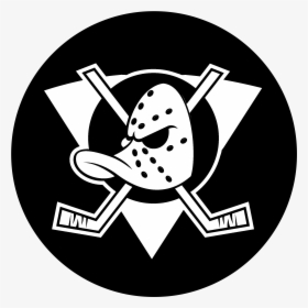 Anaheim Mighty Ducks 5291 Logo Black And White - Anaheim Ducks Logo Png, Transparent Png, Free Download