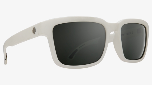 Helm 2 Matte White - Spy Sunglasses Transparent Frame, HD Png Download, Free Download