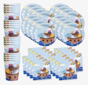 Noahs Ark Birthday Party Tableware Kit For 16 Guests, HD Png Download, Free Download