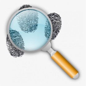 Magnifying Glass With Fingerprints, HD Png Download, Free Download