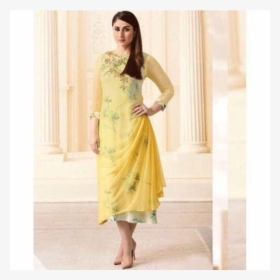 Thumb - Double Layer Georgette Kurti, HD Png Download, Free Download