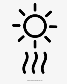 Heat Wave Coloring Page - Clip Art Heat Wave, HD Png Download, Free Download