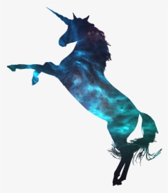8 Unicornios Espaciais , Png Download - Dessin De Licorne En Noir, Transparent Png, Free Download