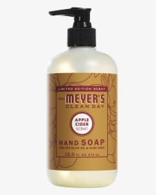 Mrs Meyers Apple Cider Liquid Hand Soap - Plastic Bottle, HD Png Download, Free Download