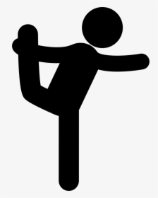 Standing Yoga Posture Of A Man Balancing And Stretching - Flexible Clipart, HD Png Download, Free Download