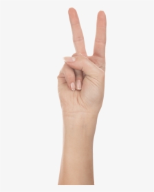 Two Fingers Hand Png, Transparent Png, Free Download