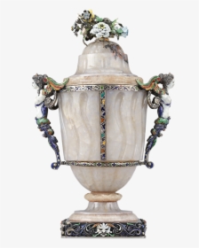 Viennese Agate And Enamel Covered Urn - Urn, HD Png Download, Free Download