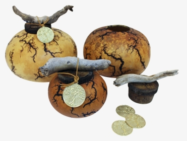 Gourd Urn, Adult And Mini, And Bronze Memorial Medallion - Globe, HD Png Download, Free Download