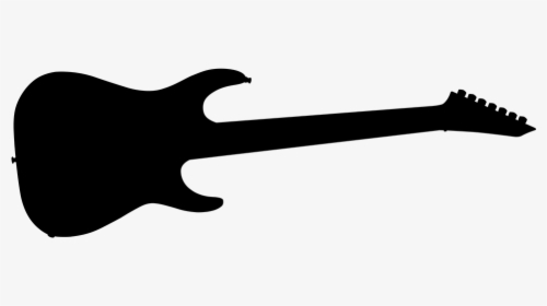 Electric Guitar Silhouette Png, Transparent Png, Free Download