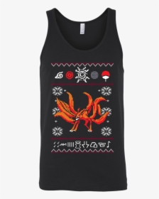 Naruto Kurama Nine Tails Shirt Naruto Shirts Merry - Naruto Kurama Christmas Sweater, HD Png Download, Free Download