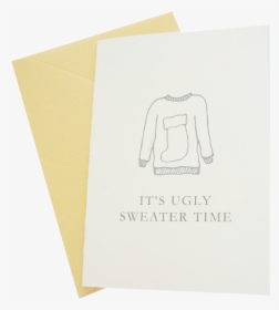 Funny Ugly Christmas Sweater Holiday Card Hand Drawn - Sketch, HD Png Download, Free Download