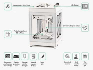 Mycusini Chocolate 3d Printer Review - Mycusini Stl, HD Png Download, Free Download