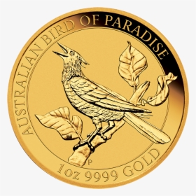 Birds Of Paradise Manucodia Riflebird 1oz Gold Coin - Australian Bird Of Paradise 1 Oz 2018, HD Png Download, Free Download