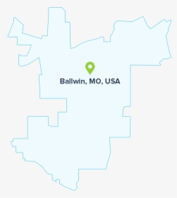 Ballwin-map - Graphic Design, HD Png Download, Free Download