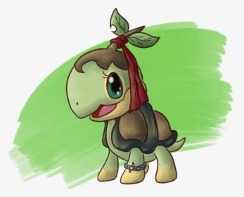 Celeste The Turtwig - Cartoon, HD Png Download, Free Download