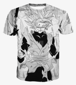 Super Saiyan Rose Goku T-shirt - Goku Black Sipping Tea, HD Png Download, Free Download