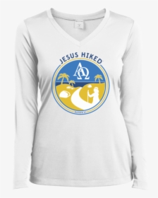 Walk The Path Gals Long Sleeve Performance V Neck - T-shirt, HD Png Download, Free Download