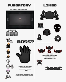Binding Of Isaac Png , Png Download - Binding Of Isaac Enemy Ideas, Transparent Png, Free Download