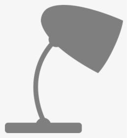 Grey Desk Lamp - Clip Art Lamp, HD Png Download, Free Download