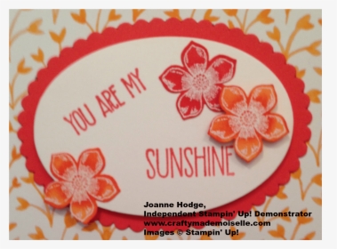 Su Scrapbook Page You Are My Sunshine Title Closeup - Floral Design, HD Png Download, Free Download