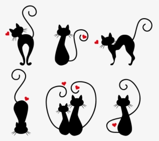 Van Cat Kitten Stencil Drawing - Love Cat Drawing, HD Png Download, Free Download